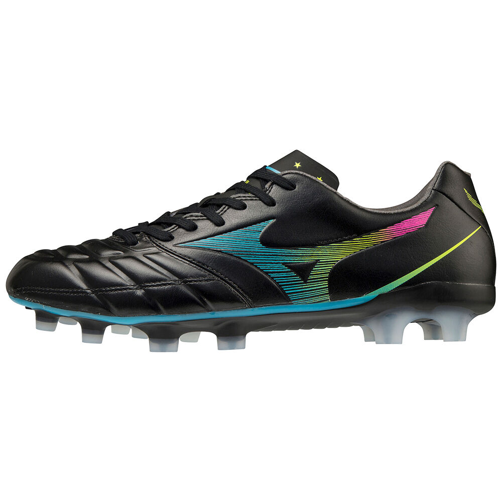 Mens Mizuno Rebula Cup Elite Soccer Cleats Black/Blue Turquoise Philippines (JCUEFG428)